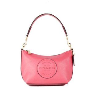 COACH  Dempsey Pebble Leather Patch Convertible Crossbody Shoulder Handbag